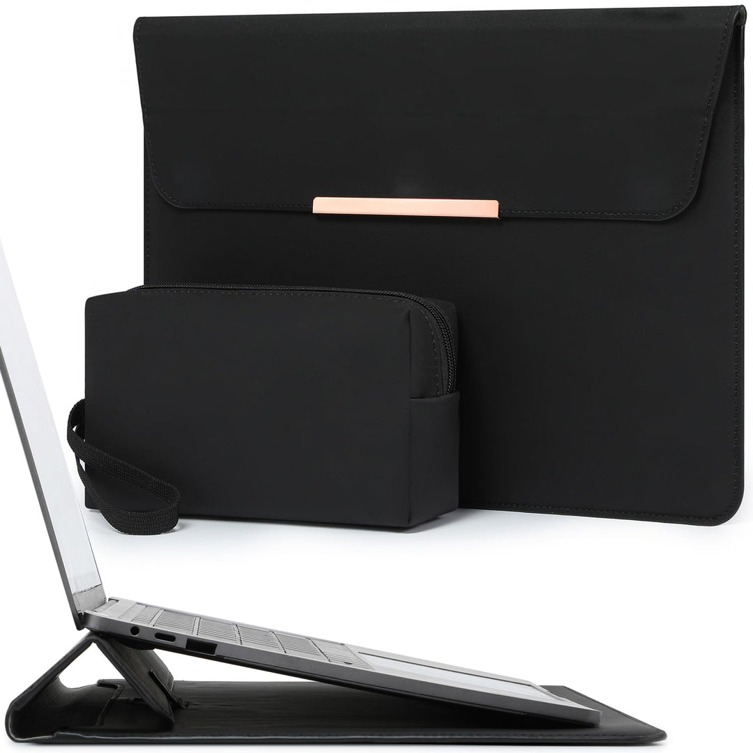 HYZUO 13 Zoll Laptop Hülle Tasche mit Ständer für MacBook Air 13 M5 A3449 M4 M3 M2 M1 2026-2018, Mac