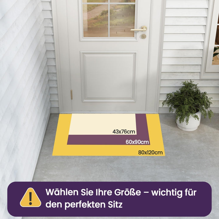 DEXI Fussmatte aussen 60 x 90 cm, extrem rutschfeste Schmutzfangmatte, langlebig Fussabtreter aussen