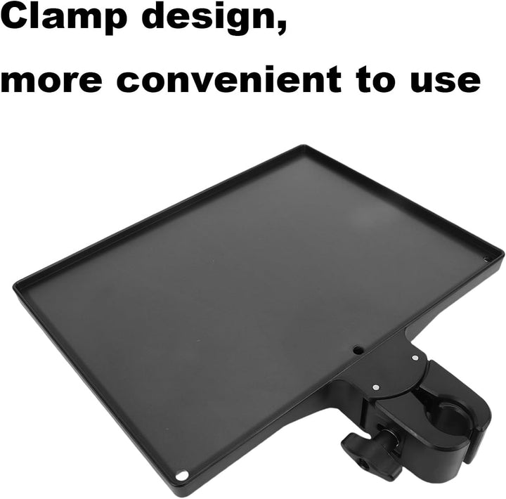 Microphone Stand Ablage, 27 x 28 x 3,5 cm Mikrofonständer Tablett Krabbenklemme Tisch Mikrofonstände