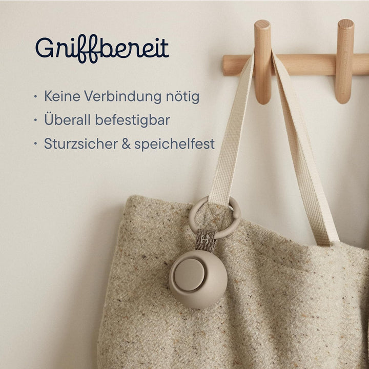 Hatch Go | Tragbares Geräuschgerät für Babys und Kinder | Schlafhilfe | 10 Beruhigende Klänge | Weis