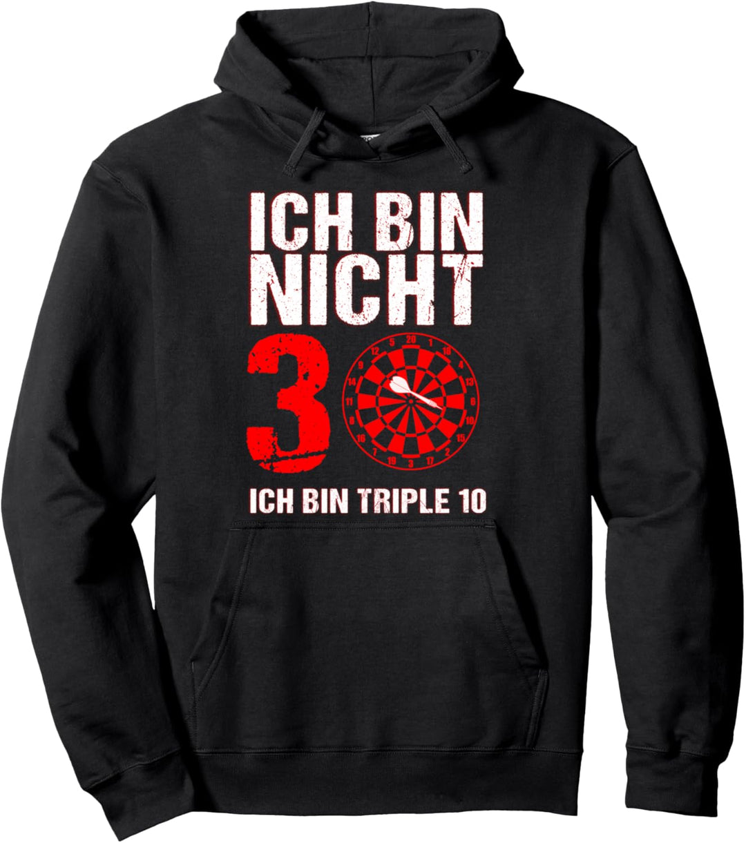 30. Geburtstag Geschenk lustigers Dart Kostüm Triple 10 Pullover Hoodie