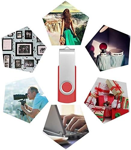 10 Stück Speichersticks 8GB USB-Stick Einklappbar USB 2.0 Memory Sticks 8 GB Flash Drive Rote Datena
