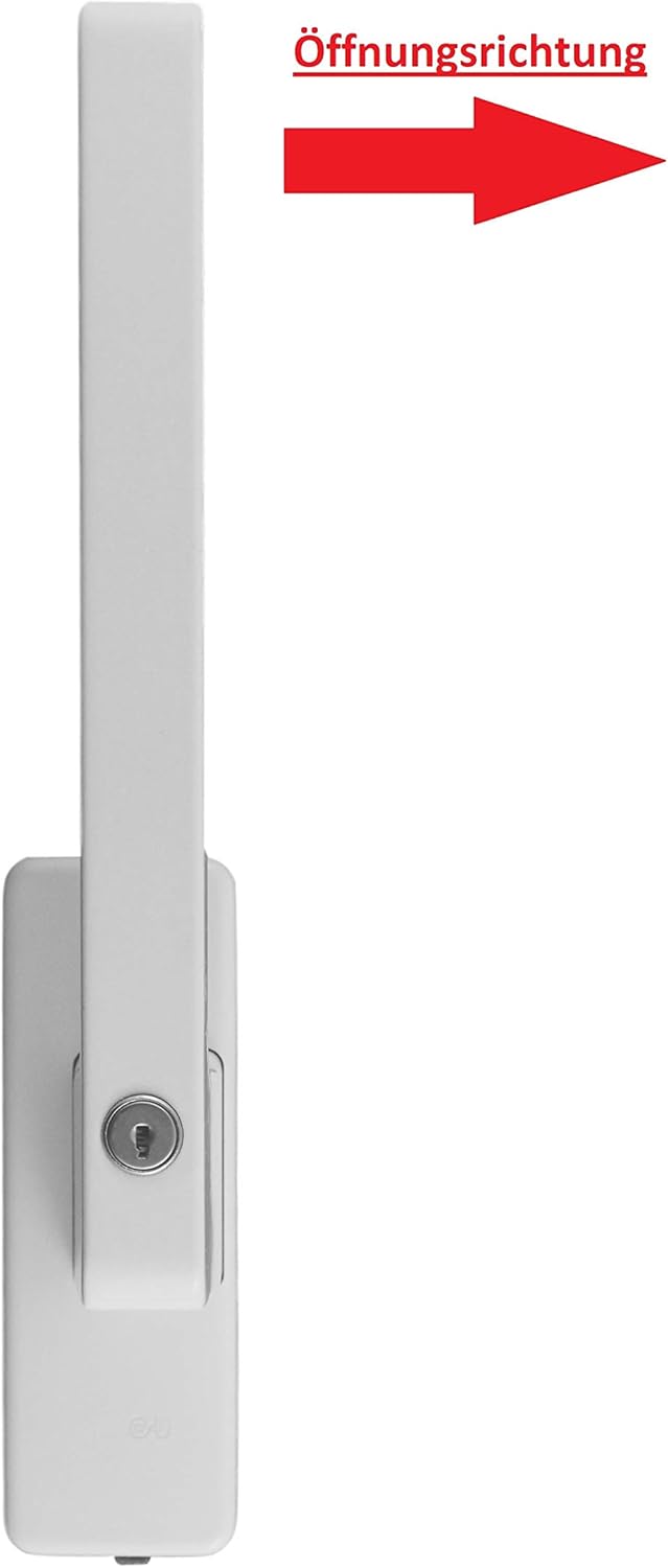 GU Schiebetür PSK Drehgriff abschliessbar DIRIGENT 966/976, 34225 oder auch 30152, DIN Links weiss m
