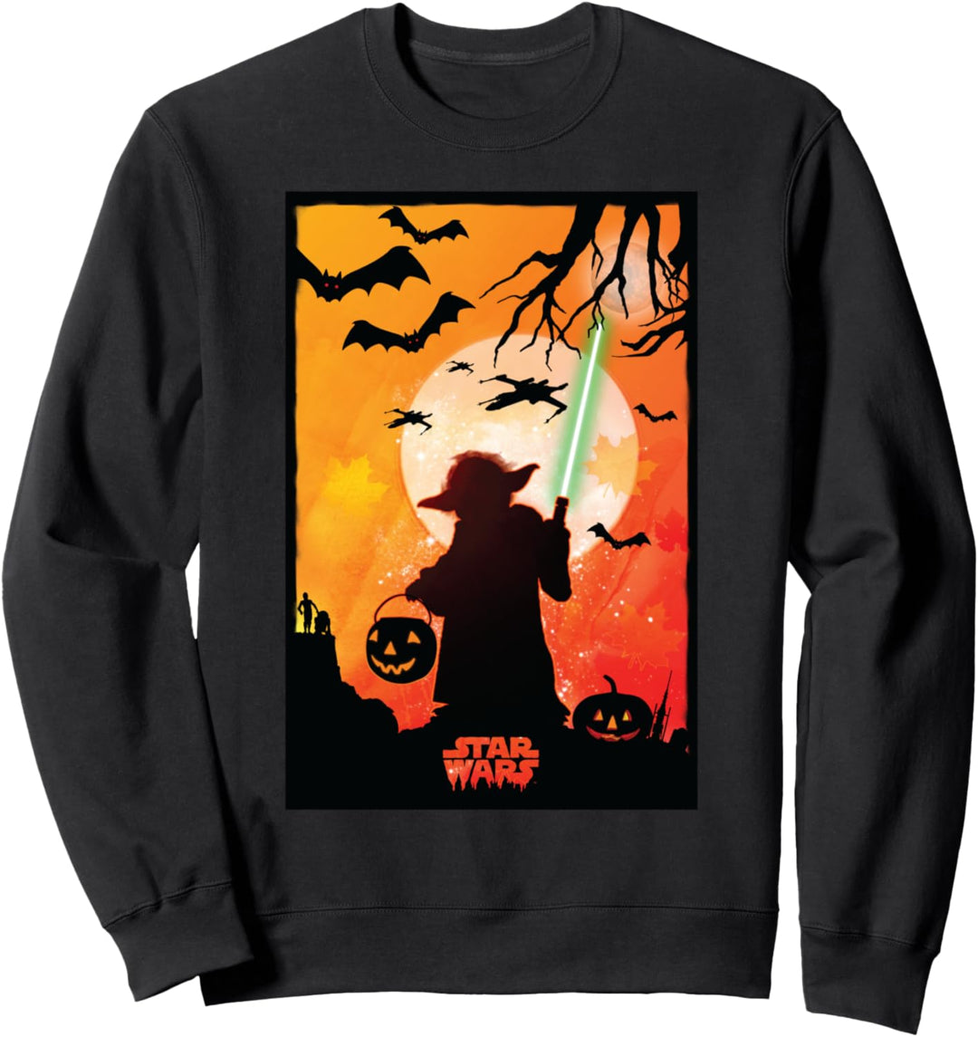 Star Wars Yoda Silhouette Halloween Sweatshirt