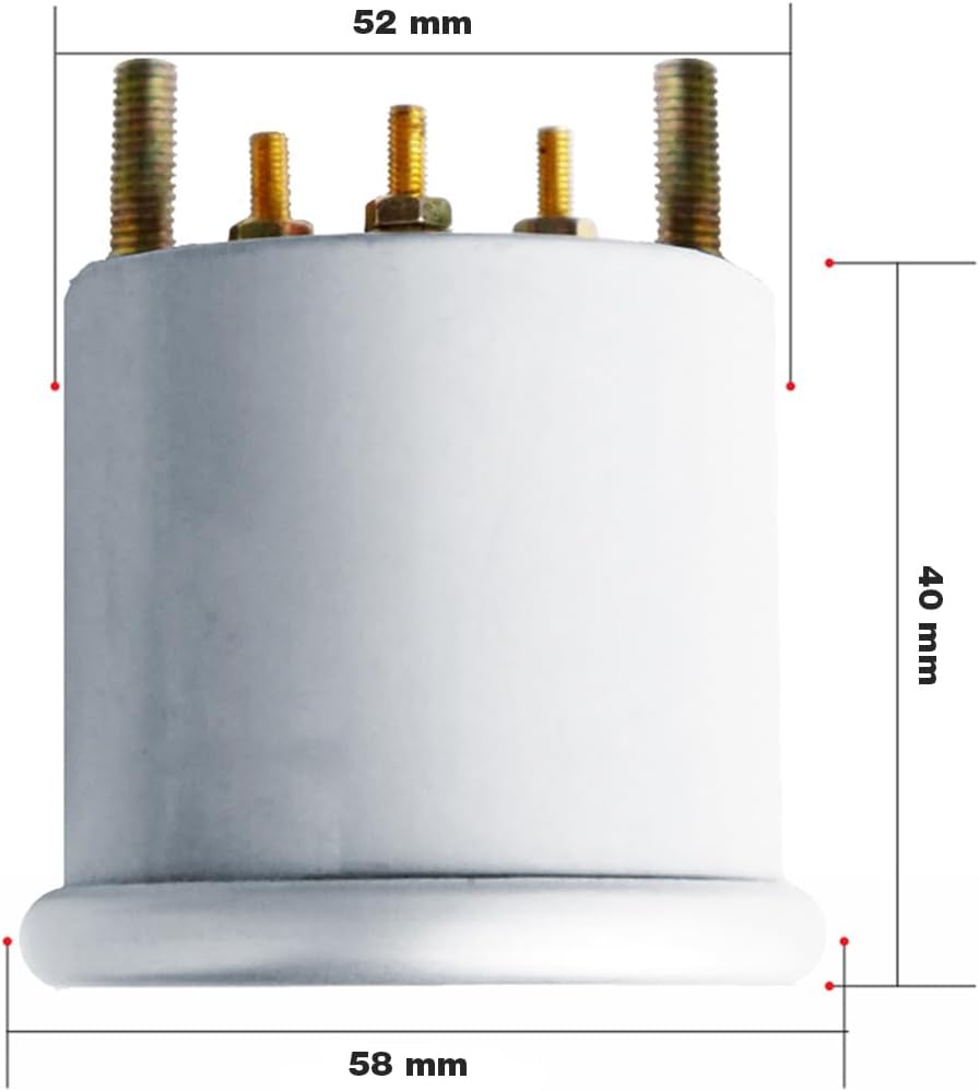 Simoni Racing WT/SB Elektrische Wassertemperaturanzeige Sensoren Silber Hintergrund Face and Rim, Re