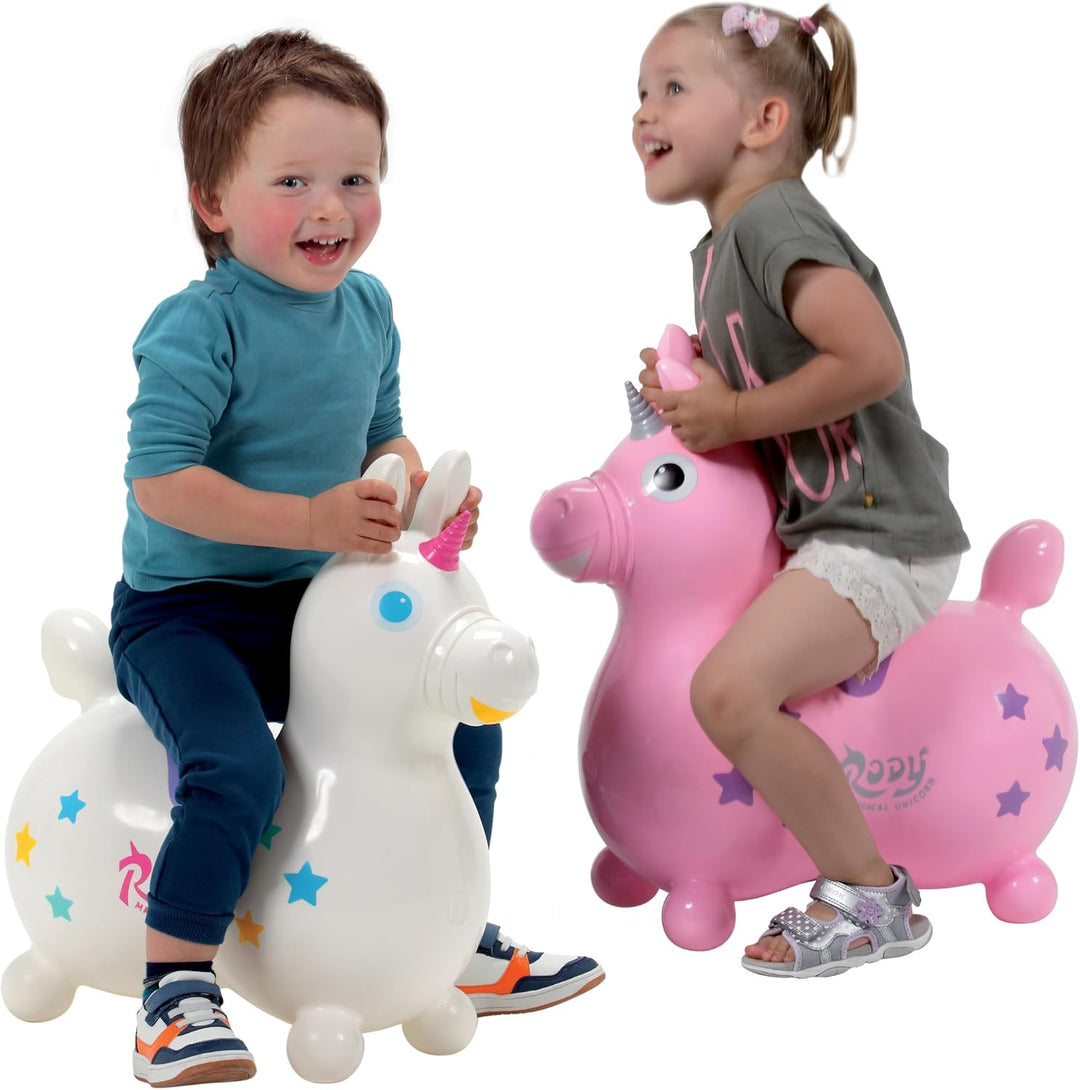 GYMNIC Animal Magic Springer, Einhorn, Pinky, für Kinder – Gleichgewichts- und Koordinationstraining