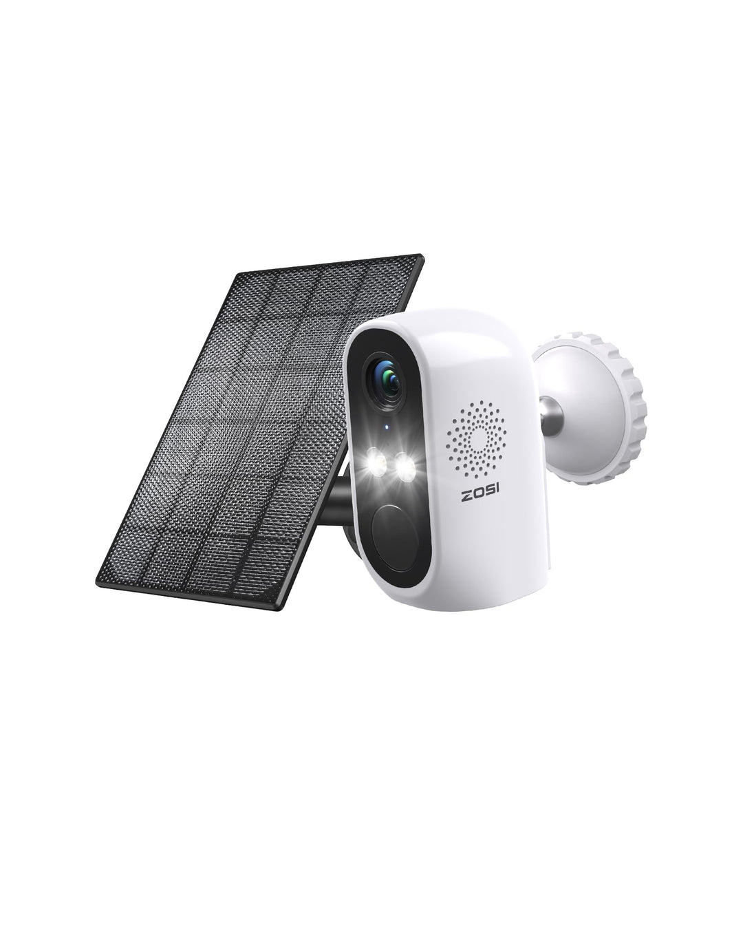 ZOSI Akku Überwachungskamera mit Solarpanel, 2K Kabellos IP Kamera Überwachung Aussen WLAN mit Farbi