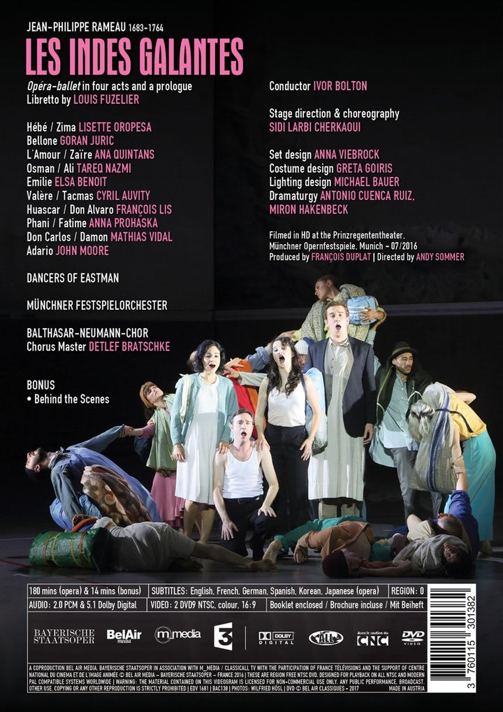 Rameau: Les Indes Galantes (München, 2016) [2 DVDs], DVD