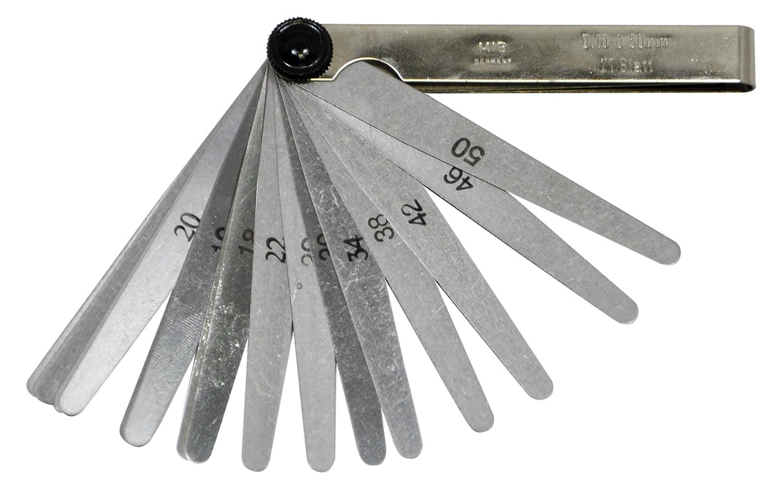 SW-Stahl 09104L Fühlerlehre, 21 Blatt, 0,10-0,50