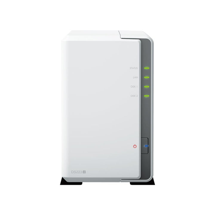 DS223j 2-Bay Diskstation NAS (Realtek RTD1619B 4-Core 1.7 GHz 1GB DDR4 Ram 1xRJ-45 1GbE LAN-Port) 24
