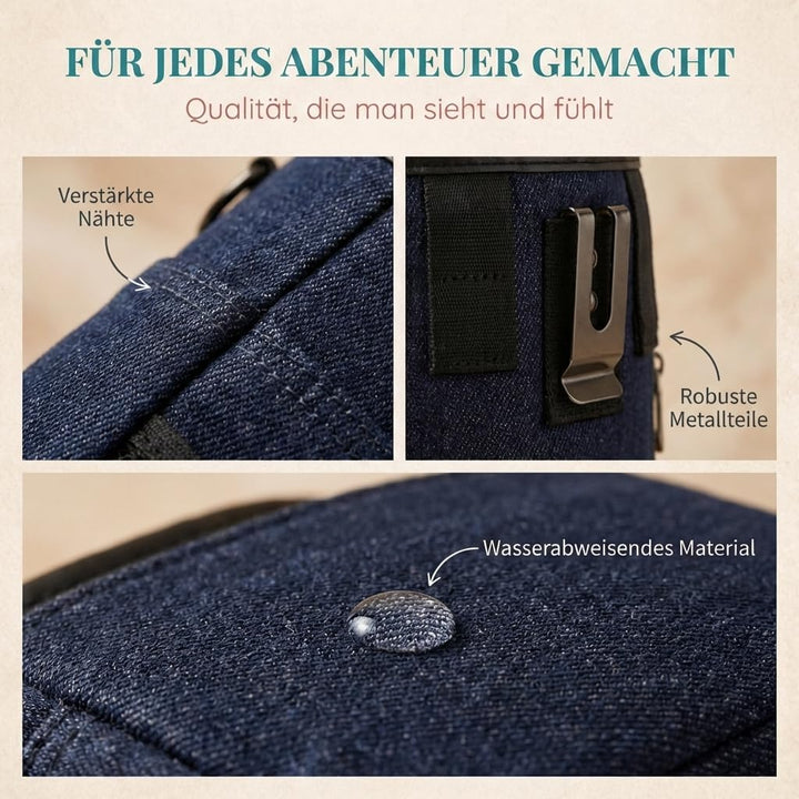 HUND IST KÖNIG® Premium Leckerlibeutel für Hunde - der Alleskönner - Robuster Futterbeutel Hunde mit