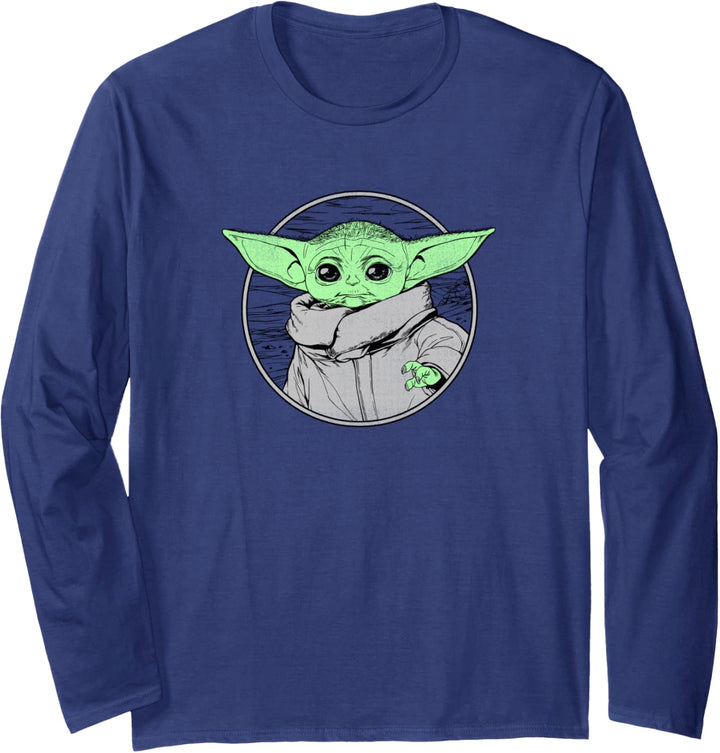 Star Wars: The Mandalorian Grogu The Force Circle Fill Langarmshirt