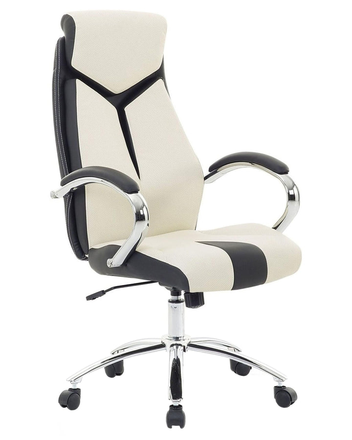 Bequemer Bürostuhl höhenverstell drehbar beige Formula