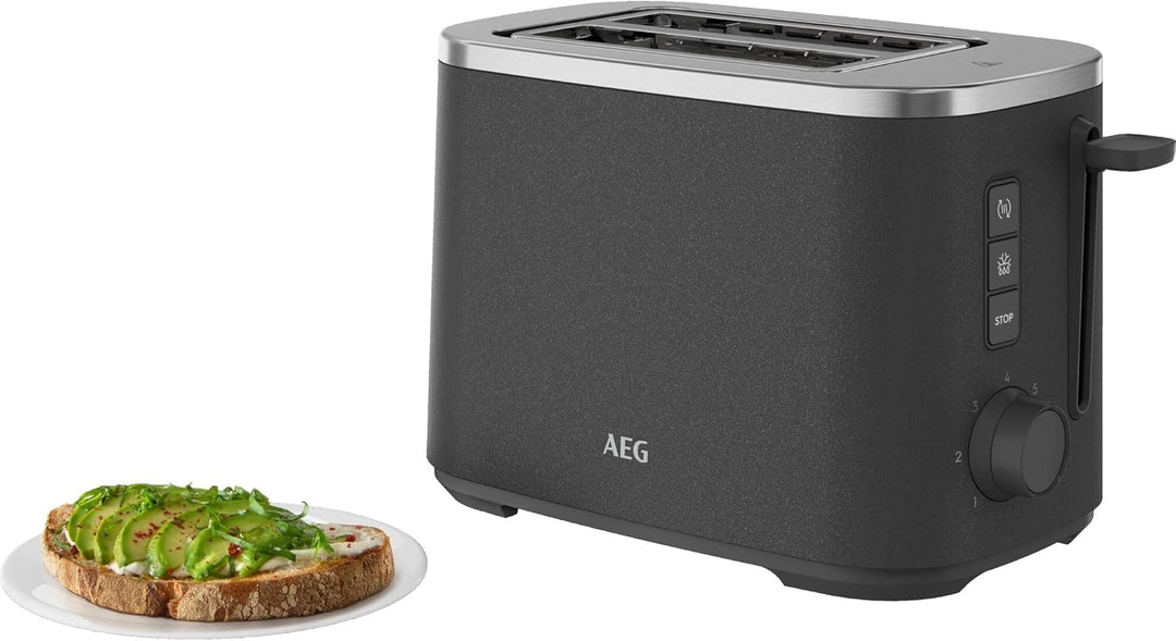 AEG Toaster Deli 5, 7 Toasteinstellungen, Countdown-Timer, Stopp-, Auftau-, Aufwärmknopf, Automatisc