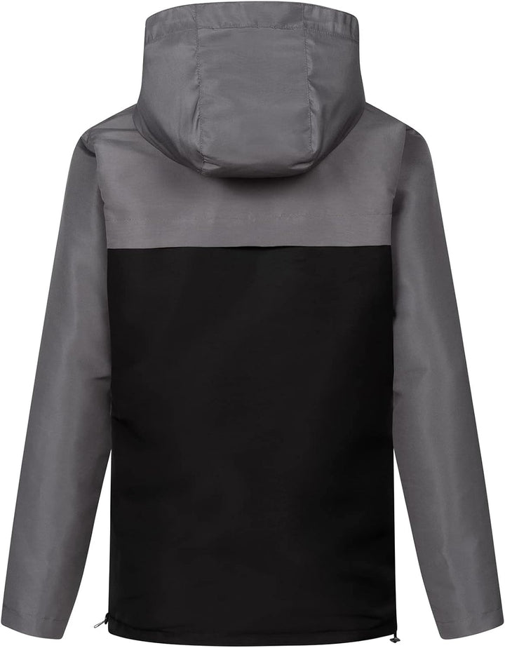 Rock Creek Damen Windbreaker Jacke Anorak D-477 M Dunkelgrau, M Dunkelgrau