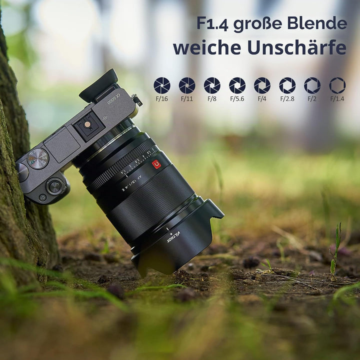 VILTROX AF13mm F1.4 E-Mount Weitwinkel Objektiv APS-C Prime für Sony E ZV-E10 aa6600 a6700 ZV-E10 FX