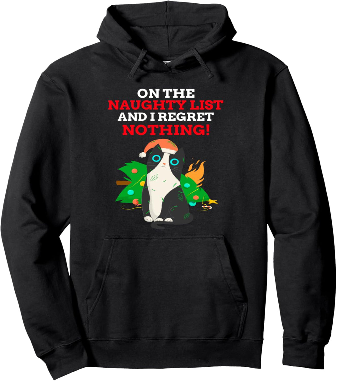 Lustig auf der frechen Liste und ich bereue nichts Pullover Hoodie
