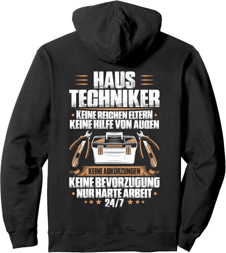 Harte Arbeit Haustechniker Pullover Hoodie