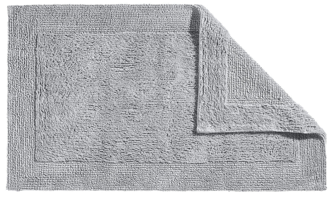 Erwin Müller Badematte, Badteppich Uni Serie Stuttgart hellgrau Grösse 80x150 cm - extra dick, hohe