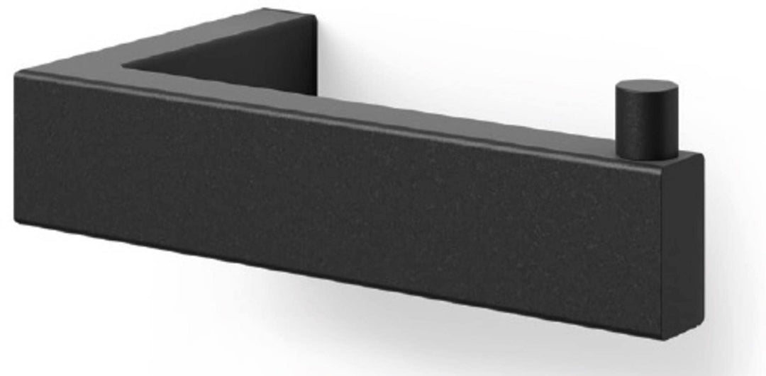 Zack Linea Black Stainless Steel Toilet Roll Holder 40590