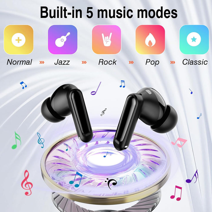 Touchscreen Bluetooth Kopfhörer, 2026 In Ear Kopfhörer Kabellos Bluetooth 5.4 mit ANC+ENC Noise Canc