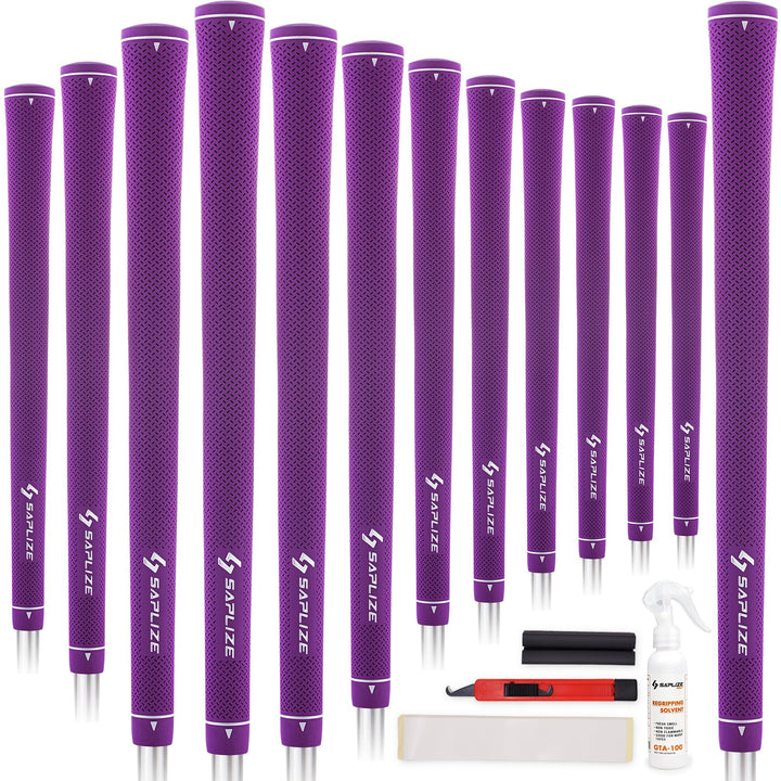 SAPLIZE Golfgriffe, 13er-Set mit komplettem Regripping-Kit, Standard/Midsize, Golfschlägergriffe aus