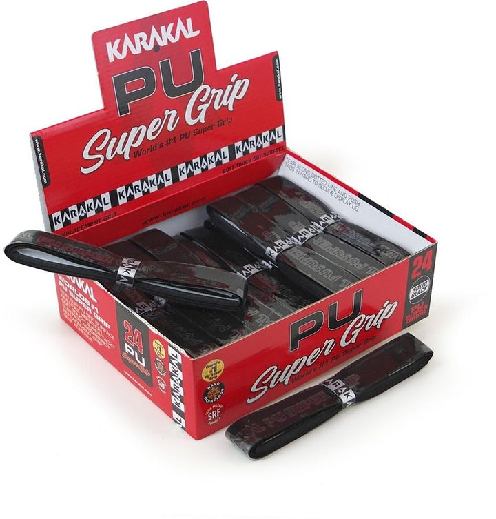 Karakal PU Super Grip schwarz Basis-Griffbänder - 24er Box