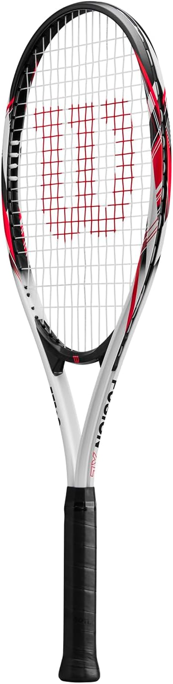 Wilson Fusion XL Tennisschläger, Übergrosser Erwachsenenschläger für Tennisanfänger, Mit V-Matrix-Te