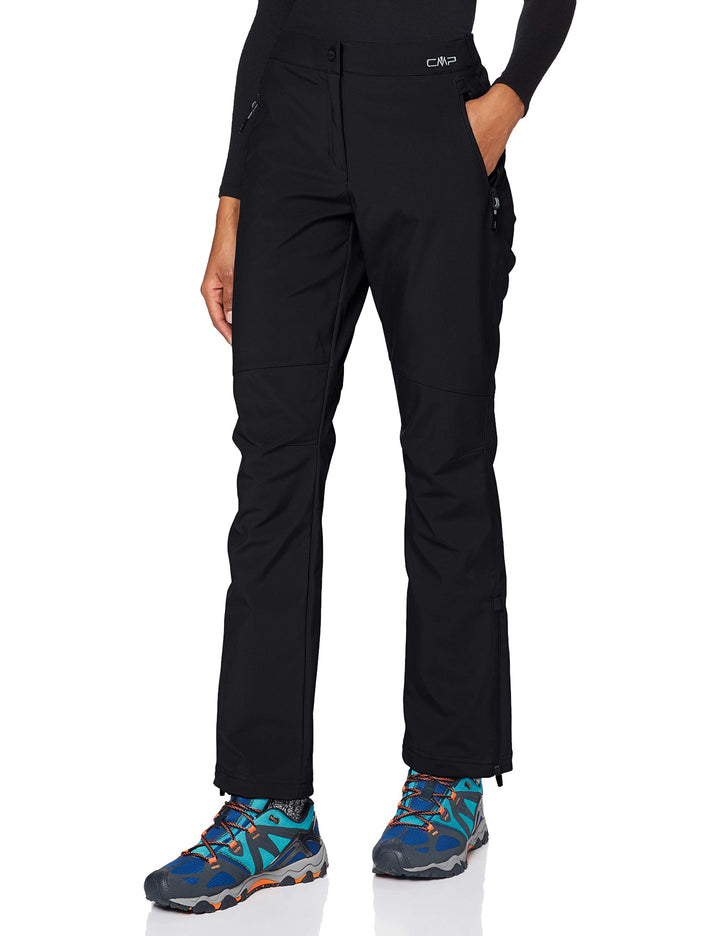 CMP Damen Hose Softshellhose für Damen 42 Schwarz, 42 Schwarz