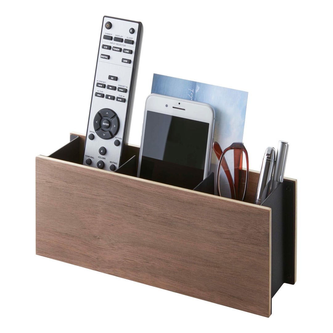 Pen & Remote Rack - Rin - brown Schwarz, Schwarz