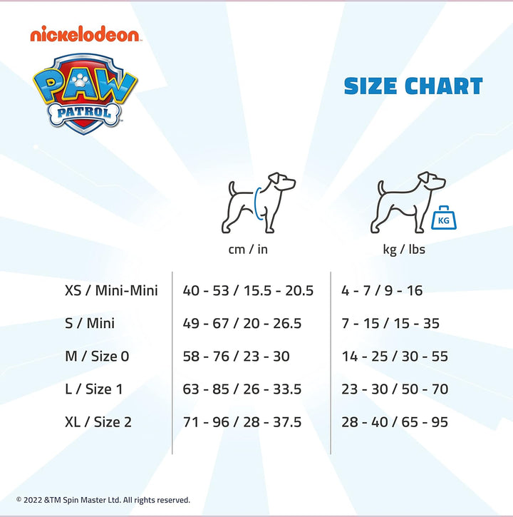 JULIUS K-9 Paw Patrol Hundegeschirr, Grösse: M/0, Chase Chase M/0, Chase M/0