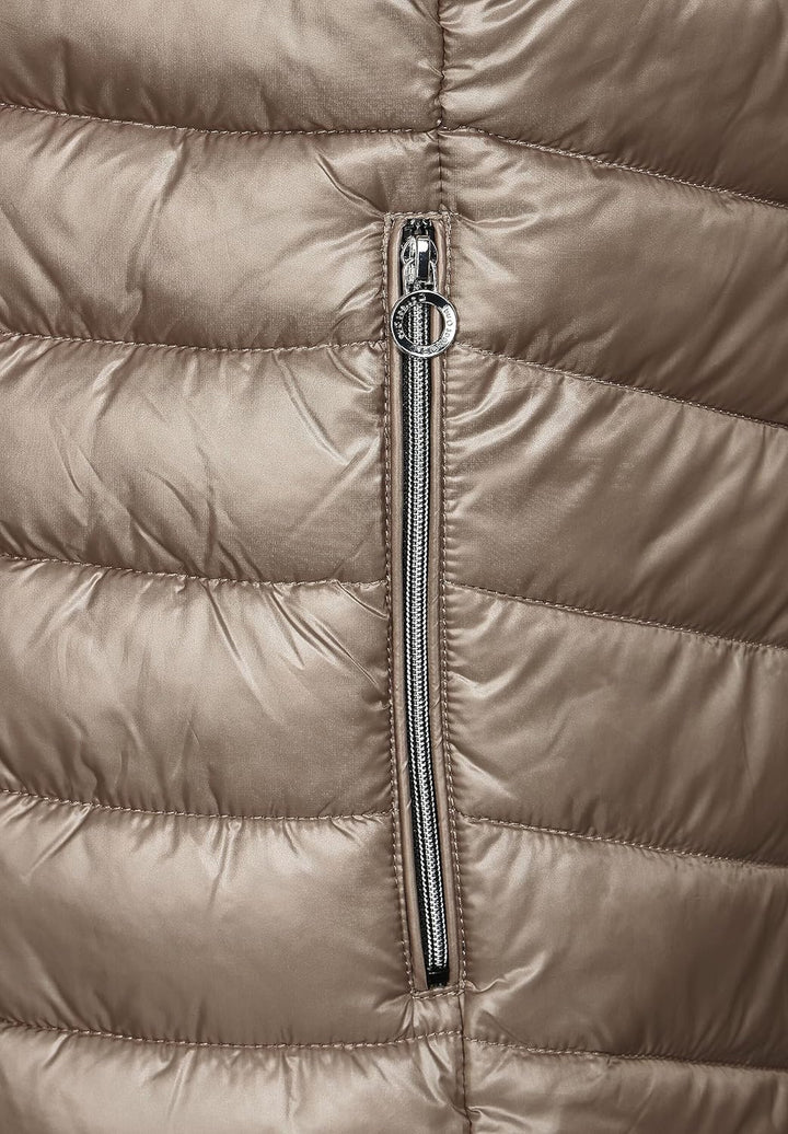 Street One Damen Steppjacke, light iced gold