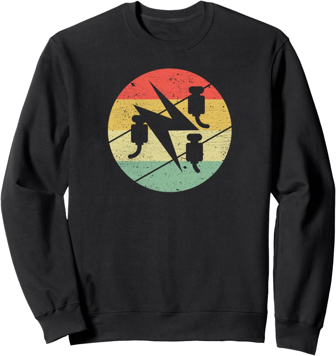 Elektriker Elektroniker traditionelles Zunftzeichen Vintage Sweatshirt
