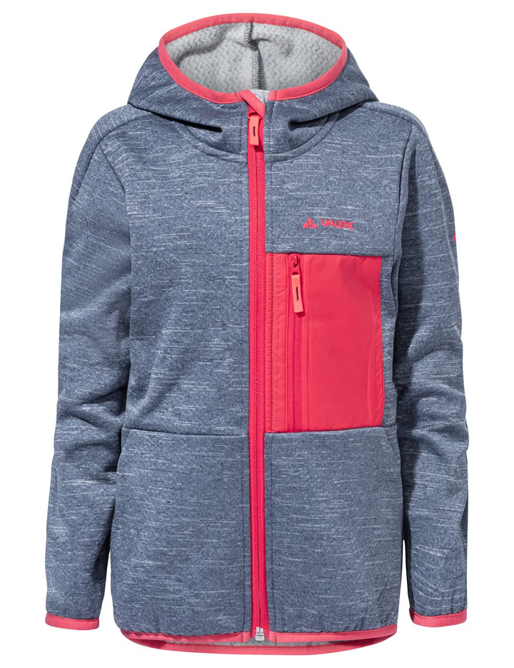 VAUDE Unisex Kinder Kids Kikimora Jacket Jacke 110-116 dark sea/pink, 110-116 dark sea/pink