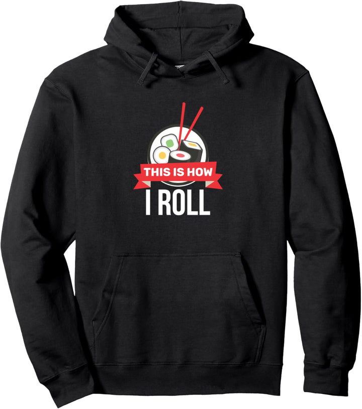 So rollt ich Sushi japanische Ästhetik. Pullover Hoodie