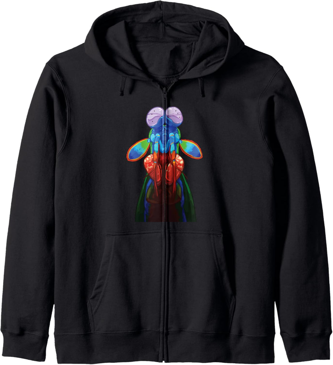 Regenbogen-Pfauen-Mantis-Garnelen – schönes Geschenk für Meerestiere Kapuzenjacke