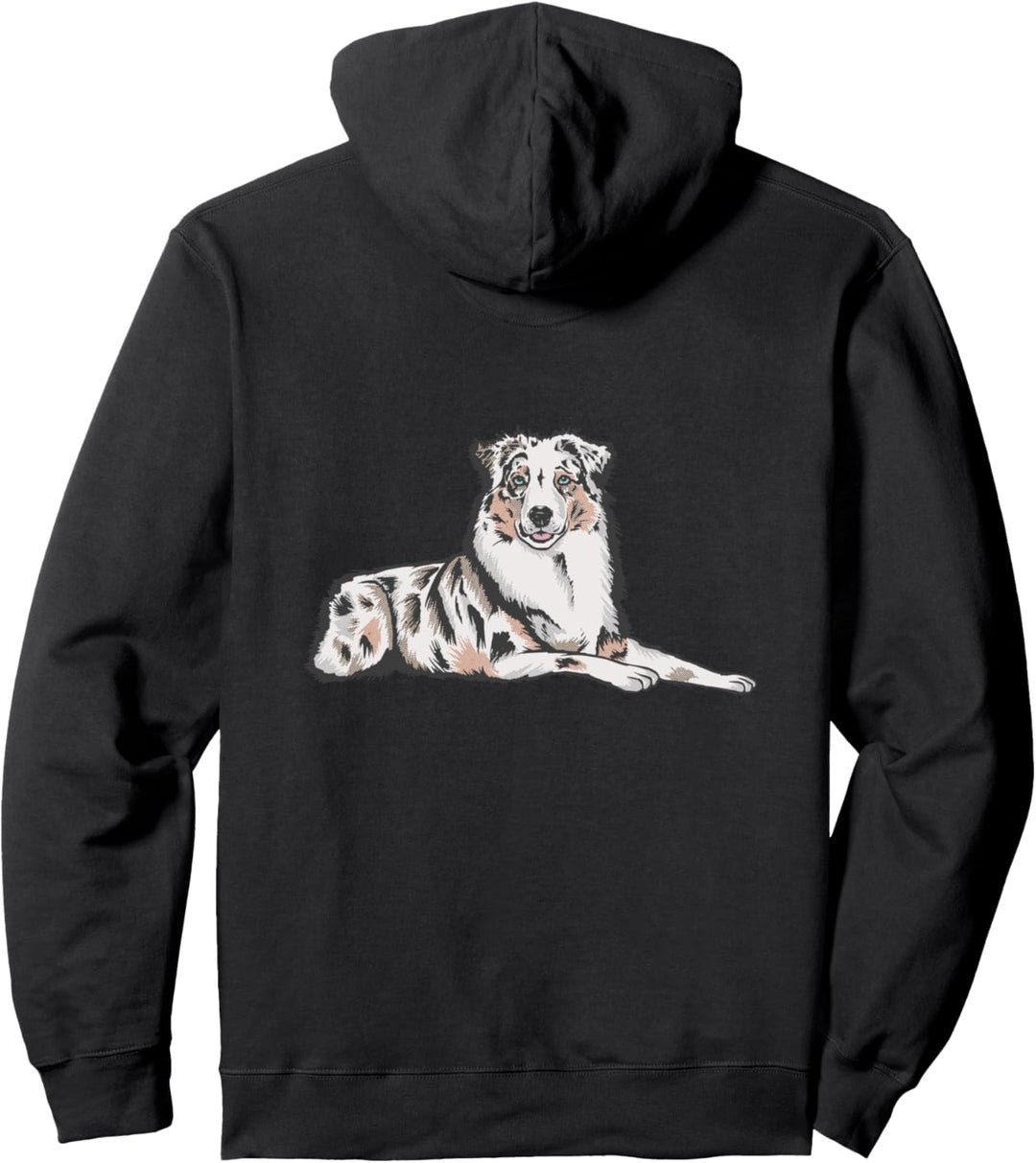 Süsser Australischer Schäferhund Pullover Hoodie