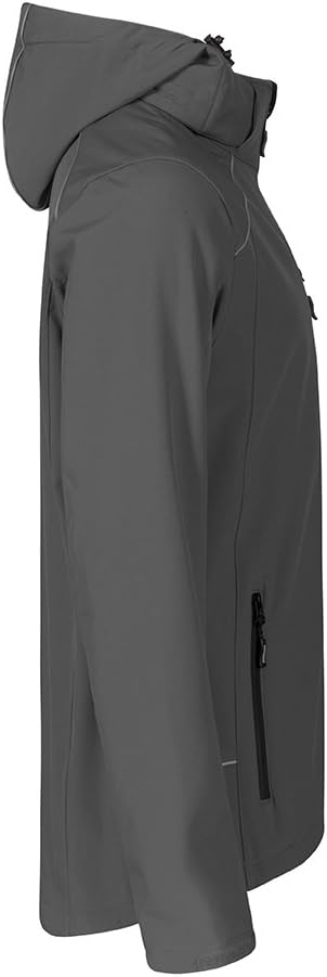 Softshell Jacke Plus Size Herren, Stahlgrau, 5XL