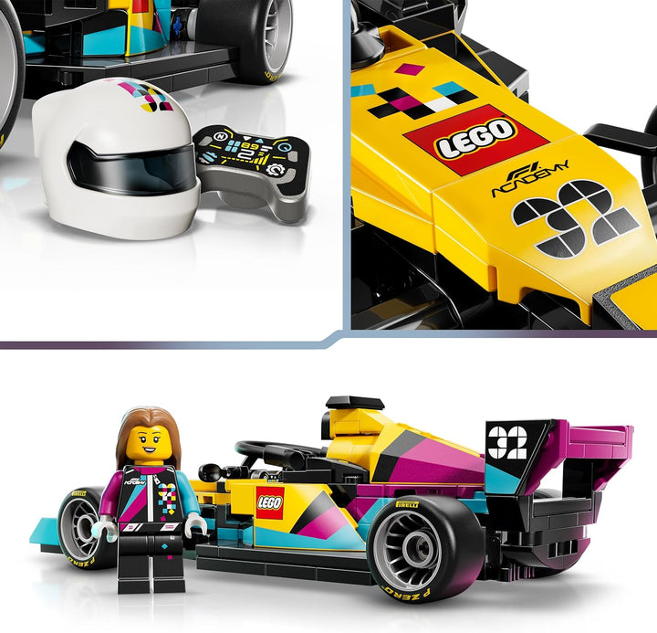 LEGO Speed Champions F1 Academy Rennwagen - Spielzeug Modellauto - Mit Formel 1 Rennfahrerin Minifig