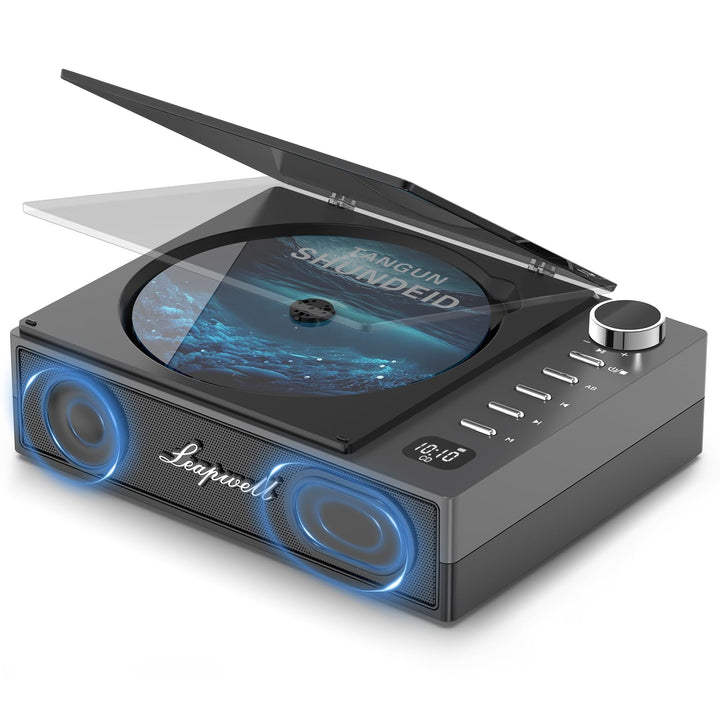 CD Player Tragbar, Leapwell Tragbarer CD Player Bluetooth mit Lautsprecher, Portable CD Player Kinde