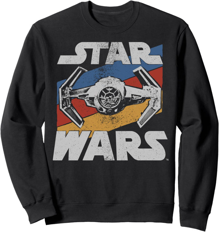 Star Wars Tie Fighter Striped Vintage Poster Sweatshirt