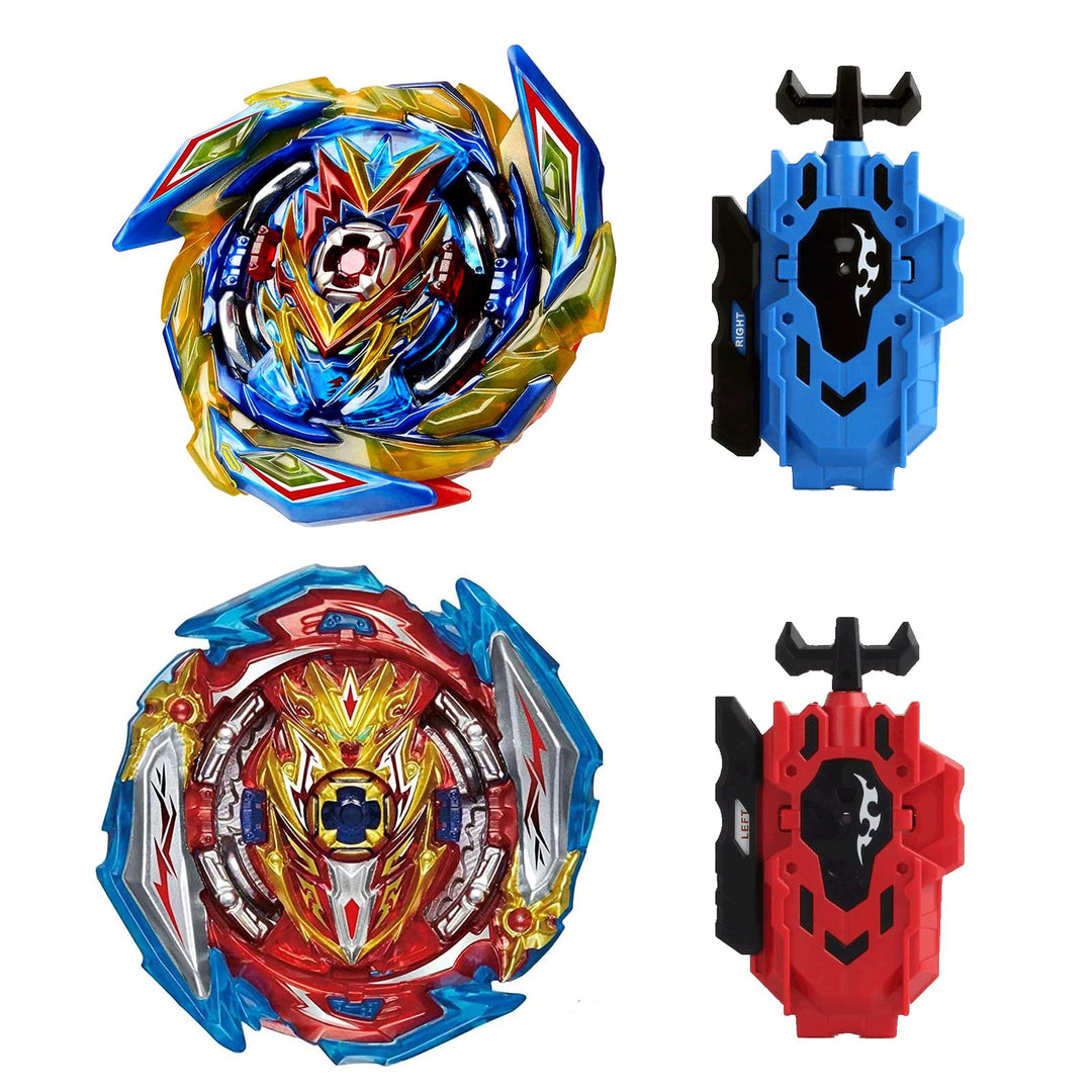 Gyroscope Turbo Set, 3D Arena Metall Fusion KampfKreisel, Mit Battling Top Launcher, Geschenk-Sets(1