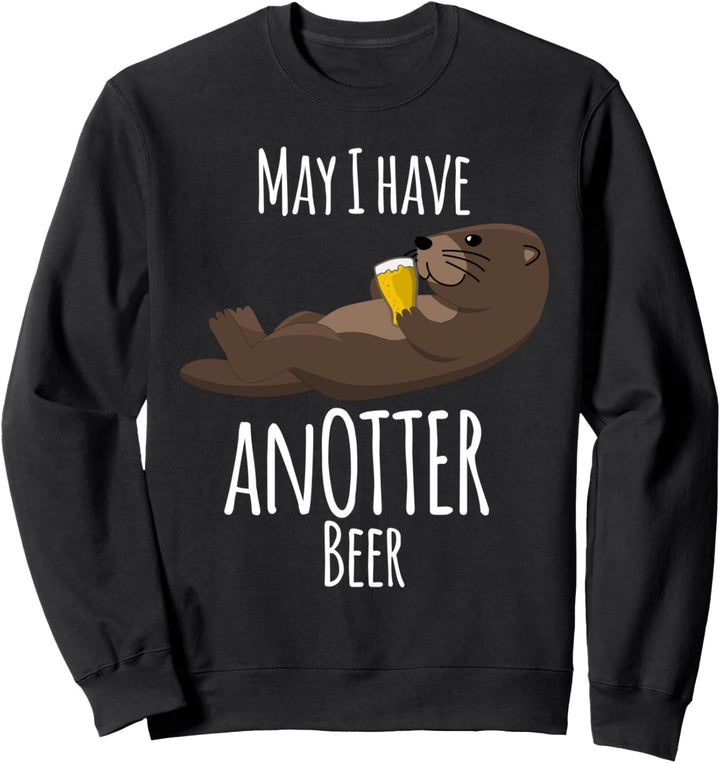 Otter mit Bier Sweatshirt