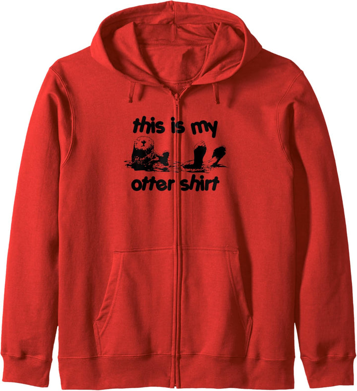 This Is My Otter Shirt Shirt Lustiges Spruch Tier Cute Otter Kapuzenjacke