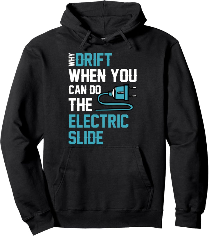 Driften Gleiten Elektrisches Auto Elektroauto Akku Geschenk Pullover Hoodie