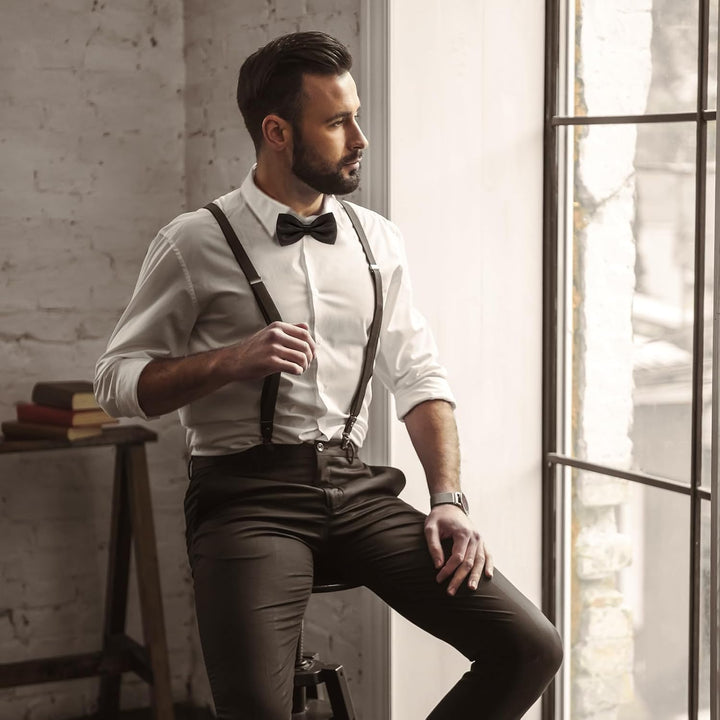 WEARXI 20er Jahre Herren Accessoires, Mafia Karneval Kostüm Herren, 20er Jahre Accessoires, Fasching