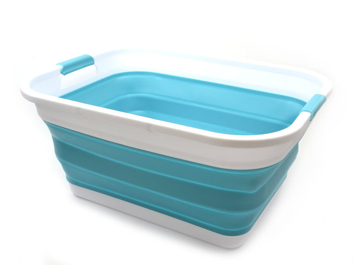 SAMMART 41L (10,8 gallon) Collapsible Plastic Laundry Basket - Foldable Pop Up Storage Container/Org
