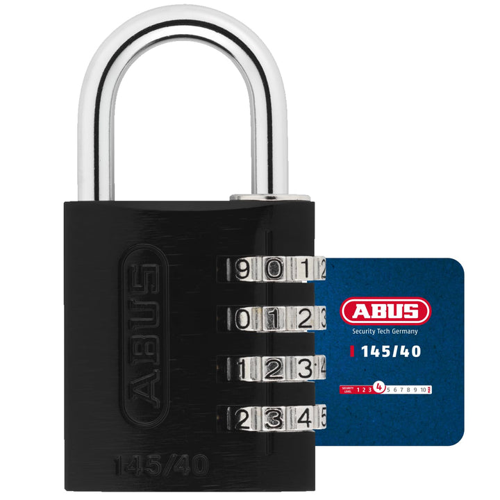 ABUS 34605 145/40 Kombinationsschloss, Schwarz 40mm, 40mm