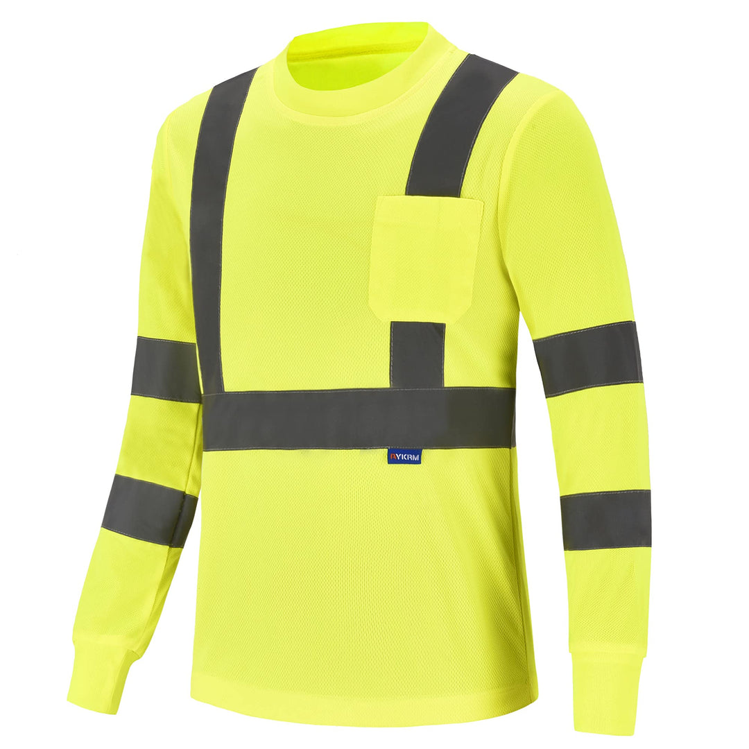 Warnschutz Shirt Langarm warn t Shirts Warnschutz Arbeitskleidung Eu-gleb-langarm M, Eu-gleb-langarm
