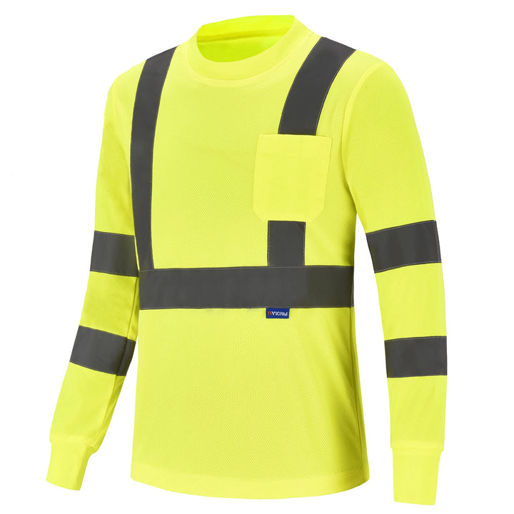 Warnschutz Shirt Langarm warn t Shirts Warnschutz Arbeitskleidung Eu-gleb-langarm M, Eu-gleb-langarm